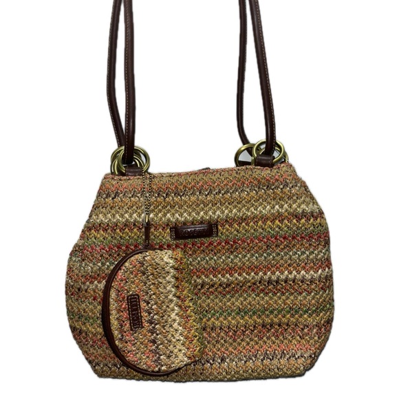 Rosetti Handbags - Rosetti Woven Shoulder Bag With Matching Coin Purse